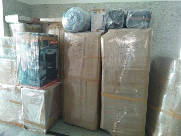 Household cartons packed and stacked – packers and movers in Lucknow